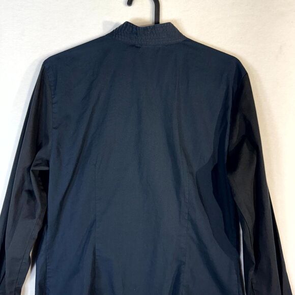 Burberry London Women's Dark Blue Button Up Shirt Made In‎ Italy Size 8 - Picture 5 of 13